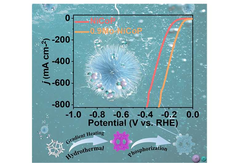 Enhanced Hydrogen Production with Molybdenum-Doped Nanoneedle Electrocatalysts