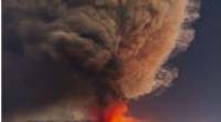 Mount Etna erupts, lighting up the sky with dramatic volcanic bolts