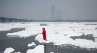 Toxic Foam Clouds India s Sacred Yamuna River Amid Pollution Crisis
