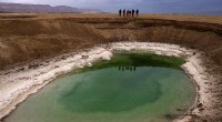 Sinkholes on the Shrinking Dead Sea Shore Highlight Nature s Response