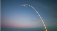 SpaceX Sunset Launch from Canaveral Completes Space Coast Trio