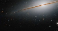 Hubble s  Little Sombrero : A Stunning Edge‑On Galaxy Image