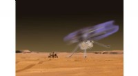 Mars Helicopters Could Emit Glowing Aura at Sunset
