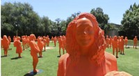 Smithsonian Celebrates Women s History Month with 120 Neon Orange Scientist Statues